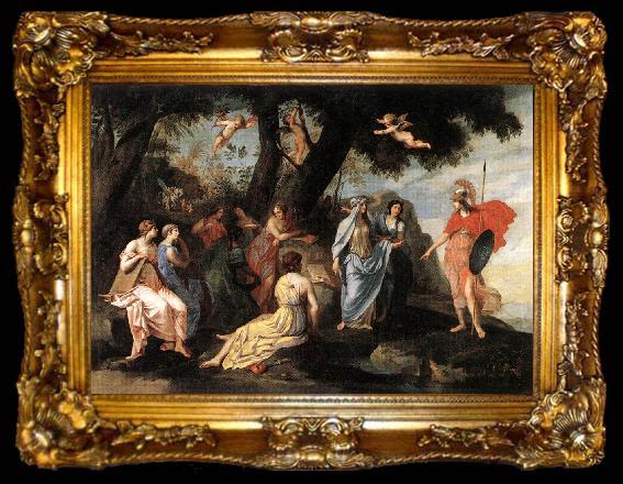 framed  Joseph Stella Minerva and the Muses, ta009-2